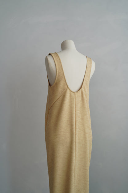 Vneck Jersey Dress / BAMBOO -9月15-20日発送-