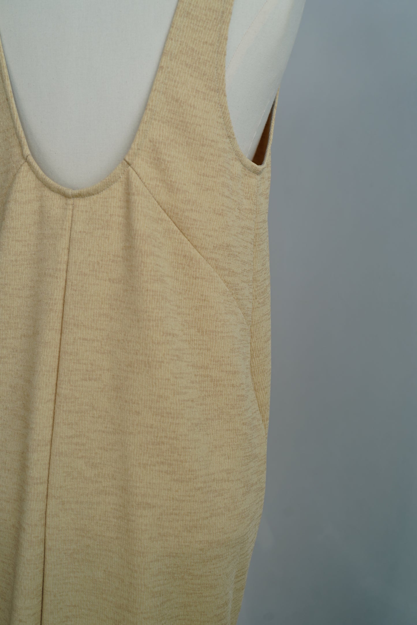 Vneck Jersey Dress / BAMBOO -9月15-20日発送-