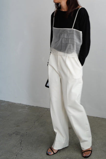 Organdy Draw Cami / WHITE -10月17日発送-