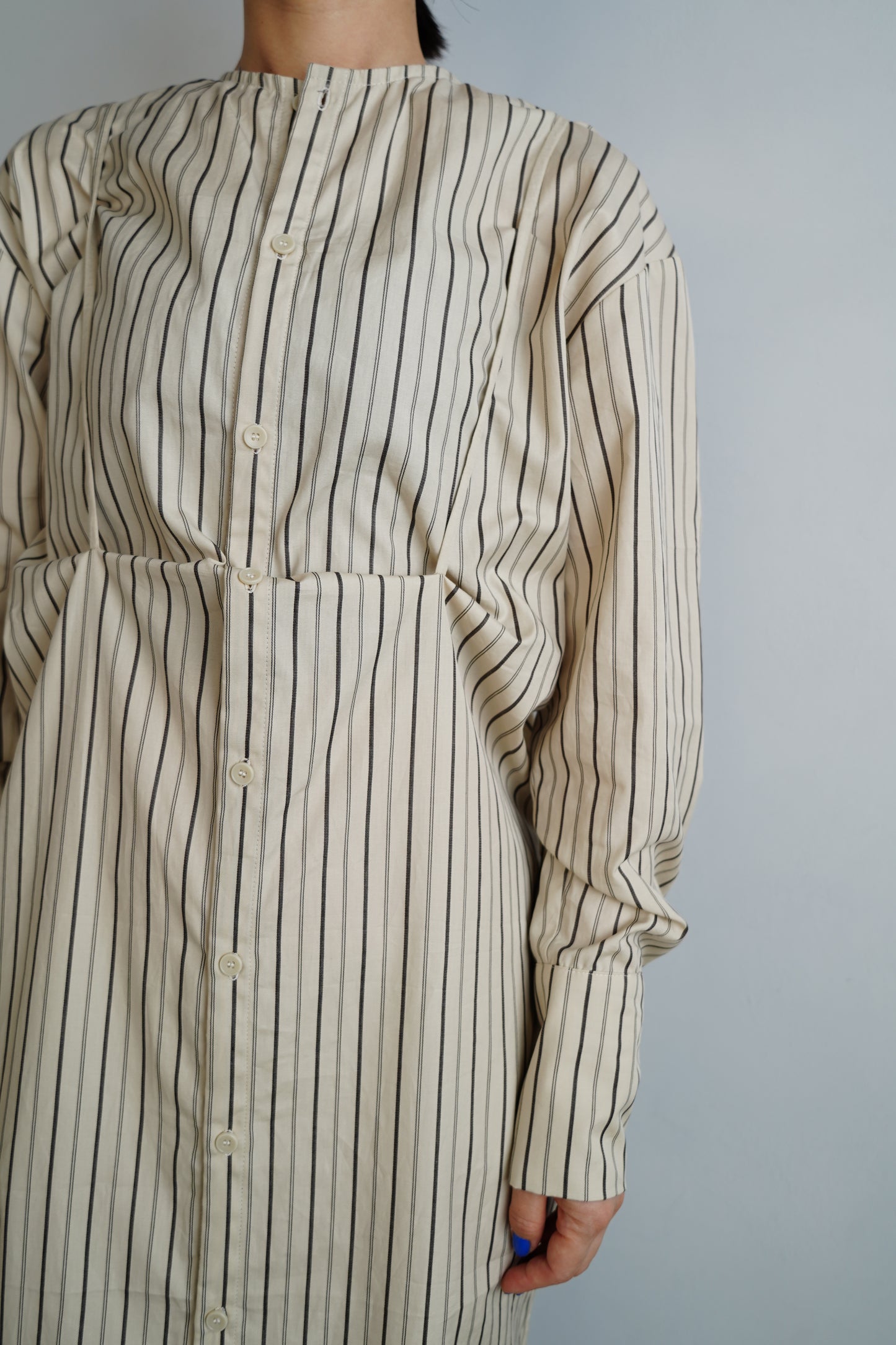 Stripe Dress / BEIGE -9月25-30日発送-