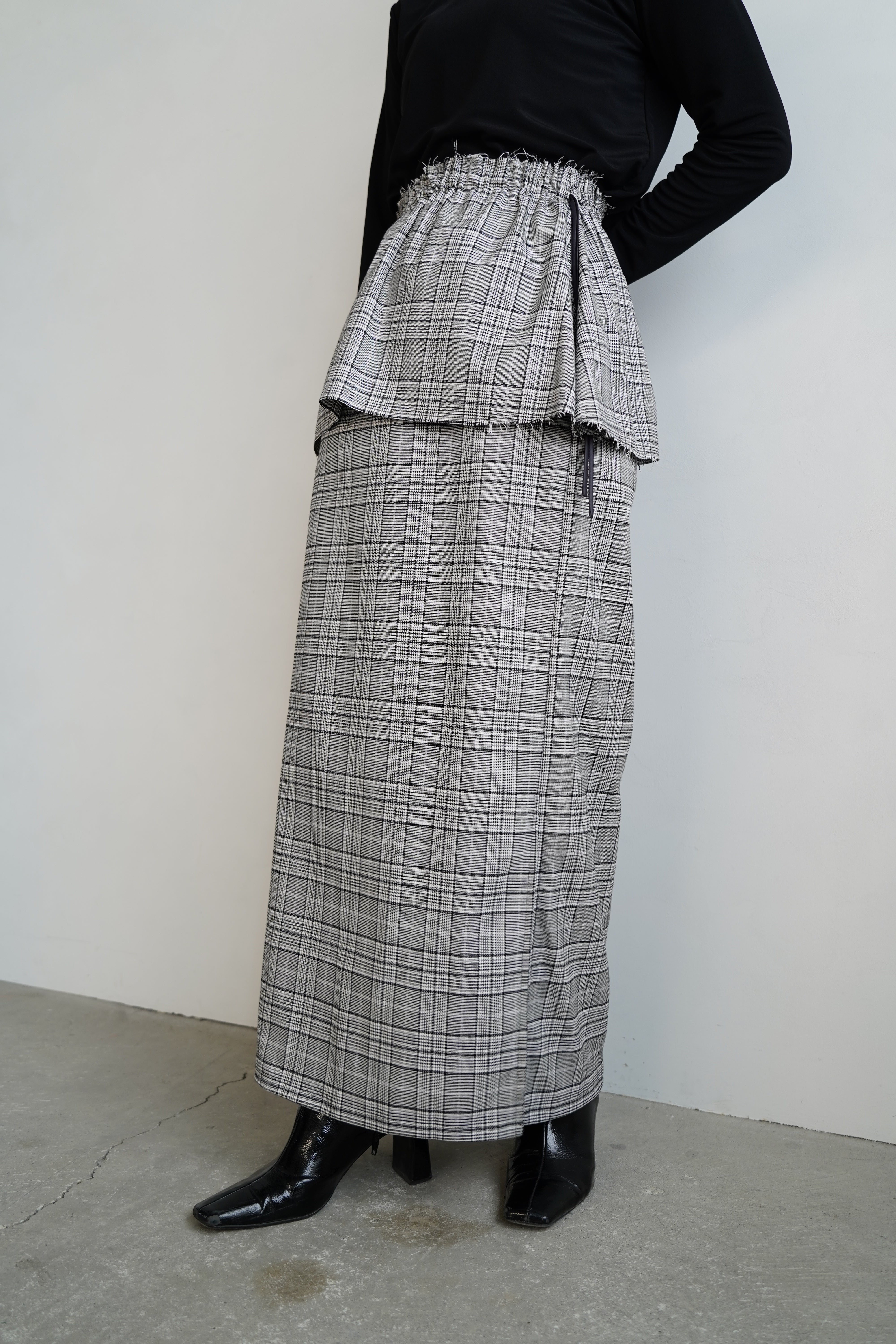 Plaid Skirt / GRAY -9月5-10日発送- – &her