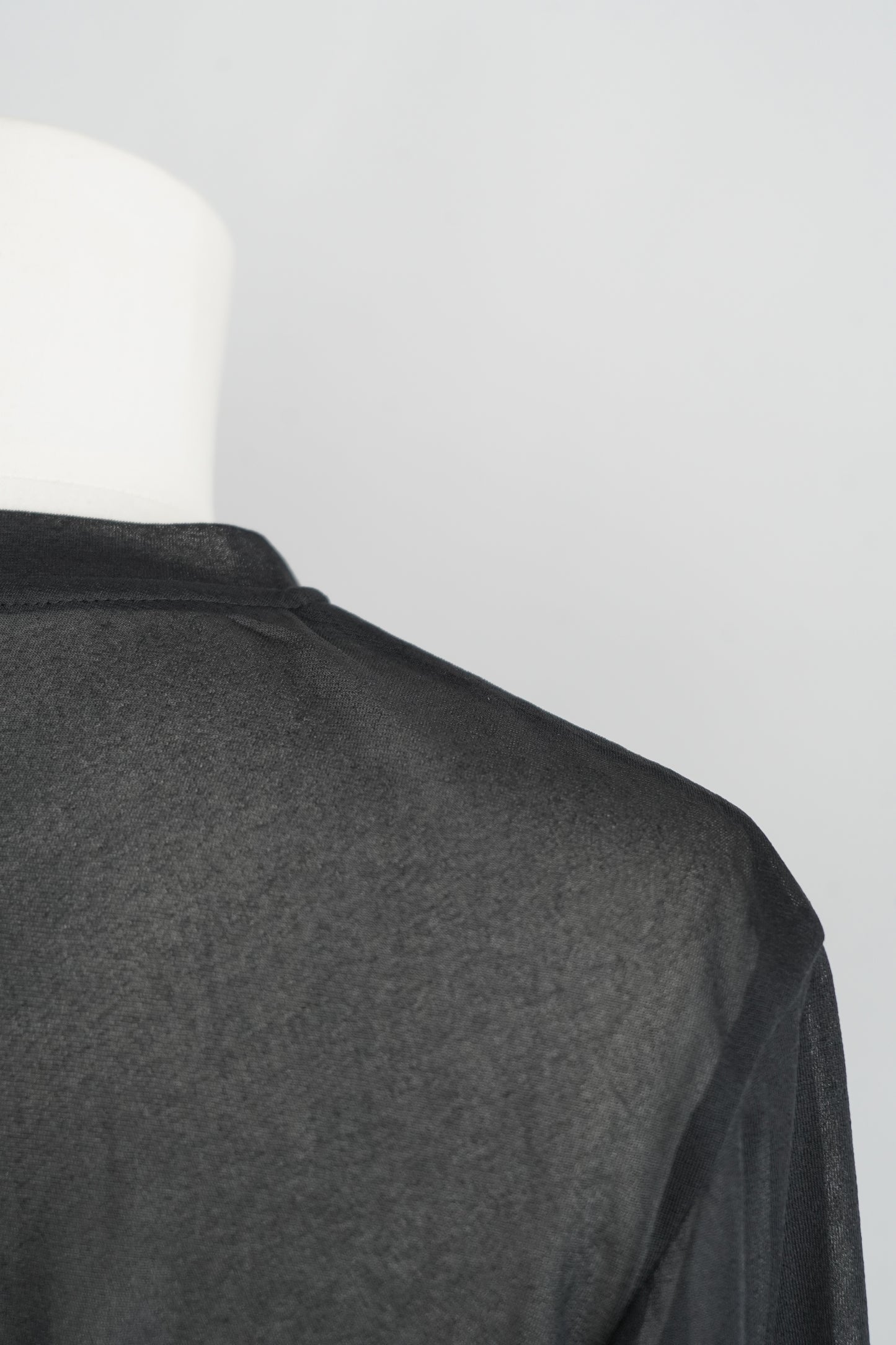 Sheer Cardigan / BLACK