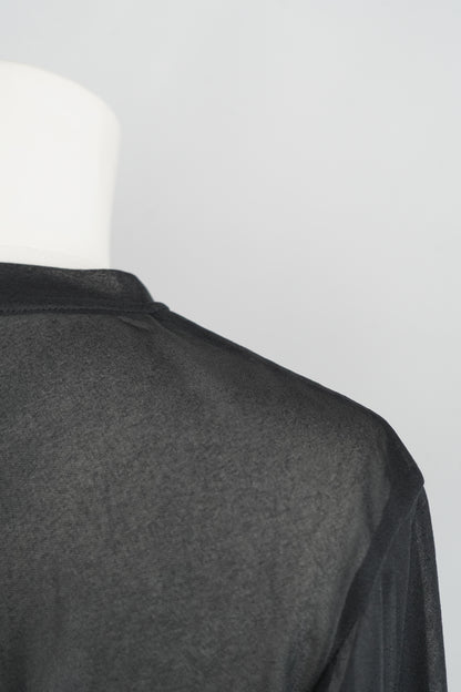 Sheer Cardigan / BLACK