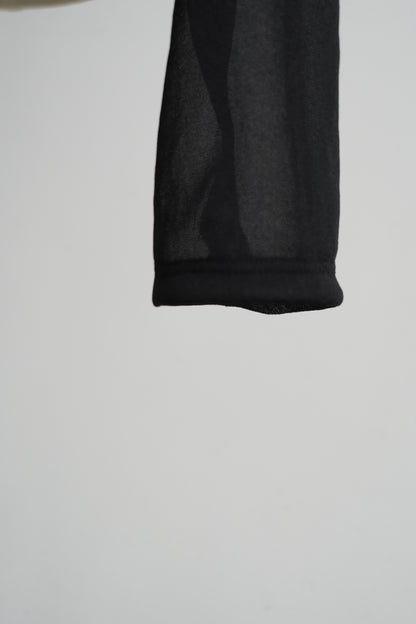 Sheer Cardigan / BLACK