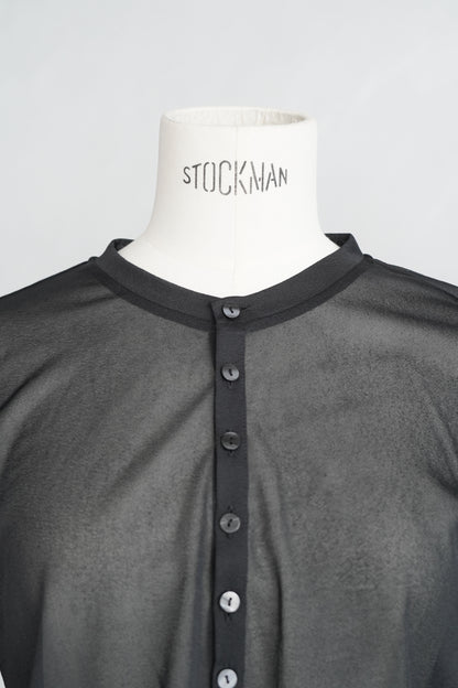 Sheer Cardigan / BLACK
