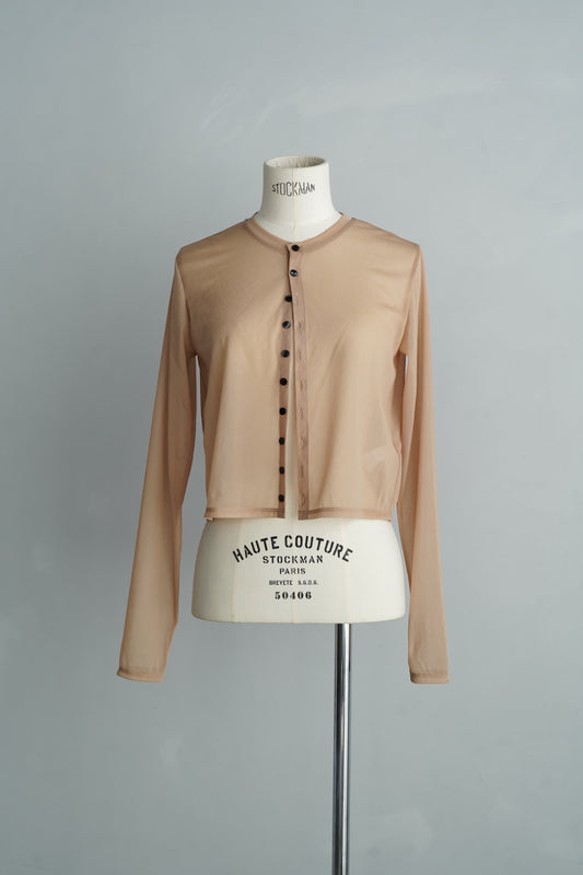 Sheer Cardigan / BEIGE