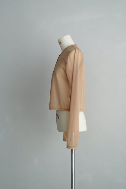 Sheer Cardigan / BEIGE