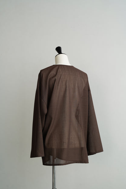 【SAMPLE SALE】Voile Tops/BROWN