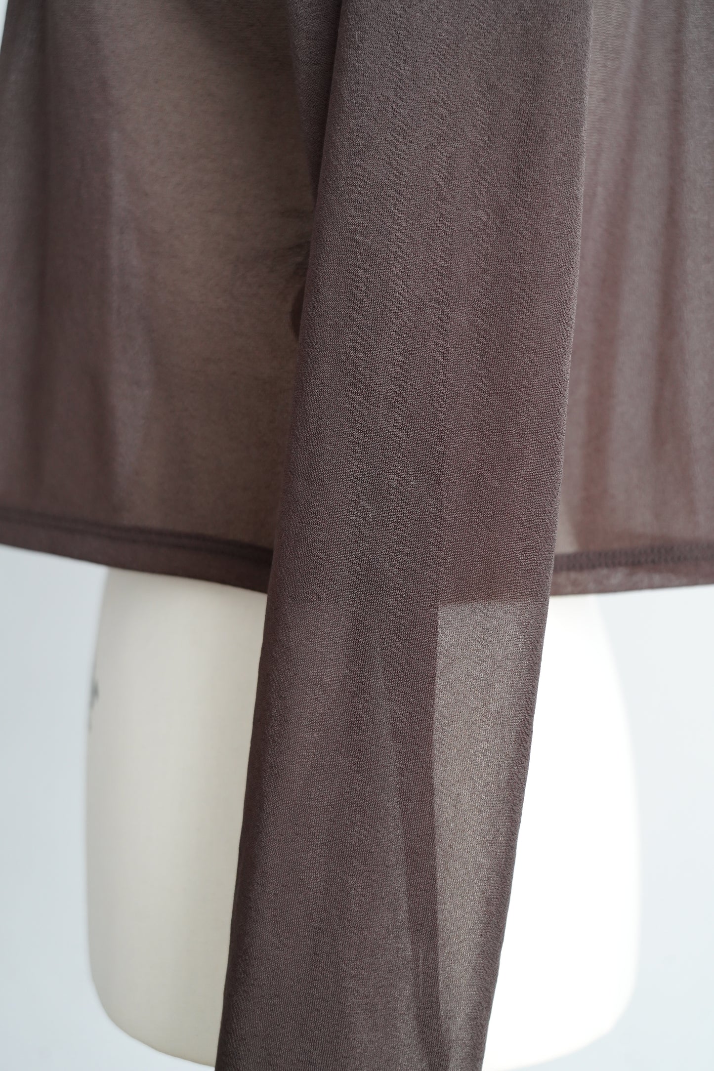 Sheer Cardigan / BROWN