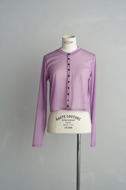 Sheer Cardigan / LAVENDER