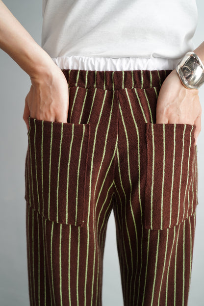 THE PILE PANTS / BROWN -7月12-17日発送-