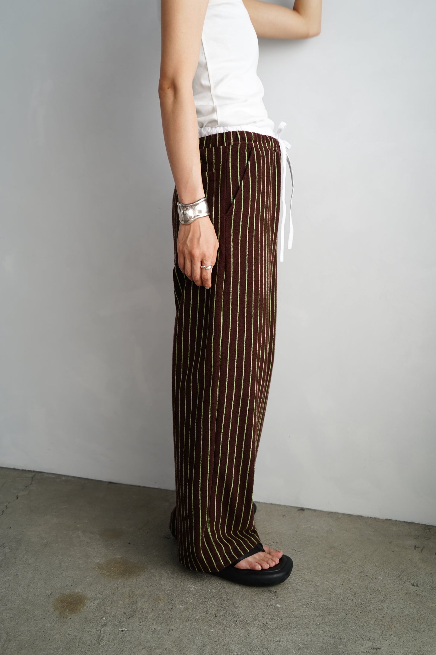THE PILE PANTS / BROWN -7月12-17日発送-