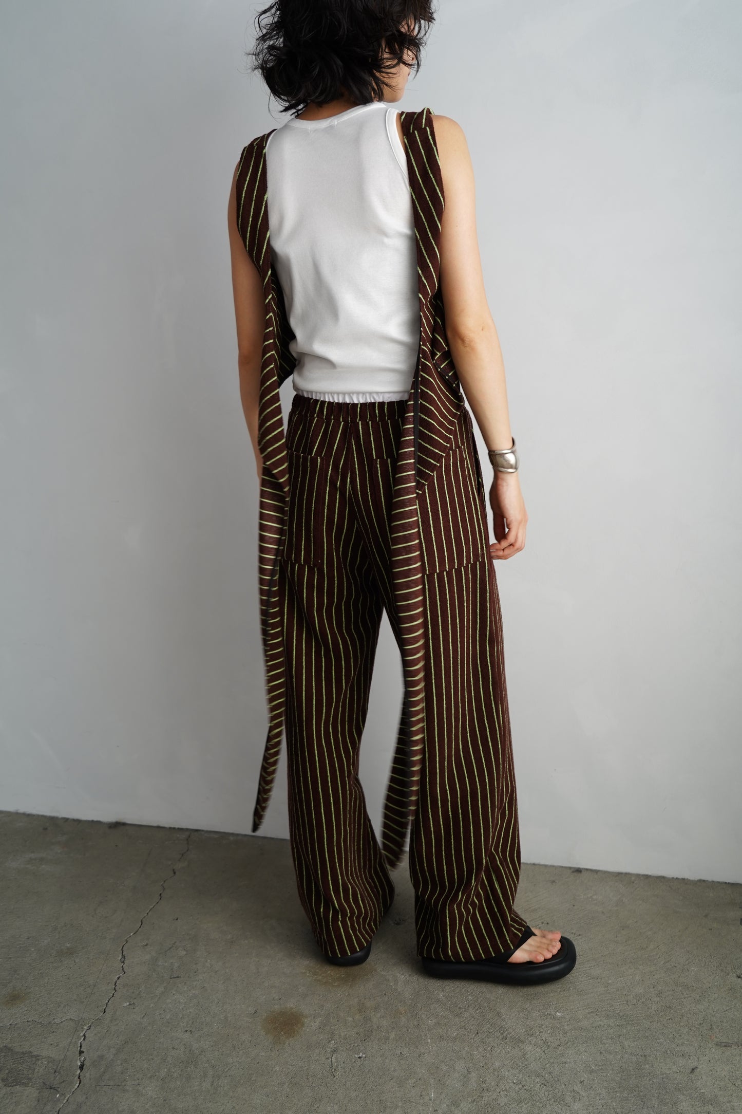 THE PILE WRAP TOP / BROWN
