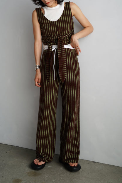 THE PILE WRAP TOP / BROWN