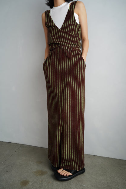 THE PILE SKIRT / BROWN