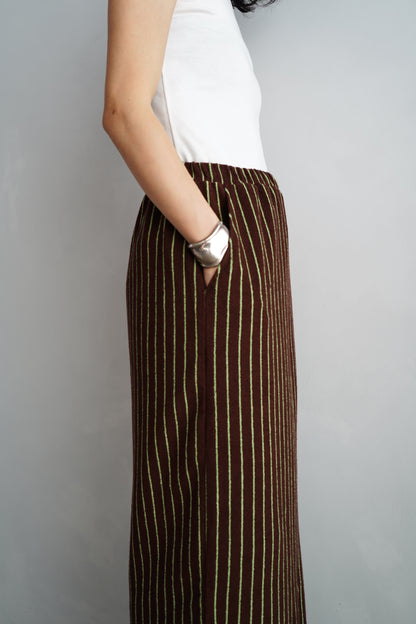 THE PILE SKIRT / BROWN