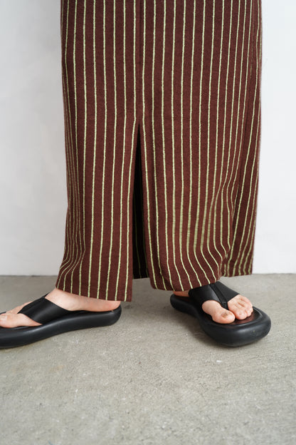 THE PILE SKIRT / BROWN