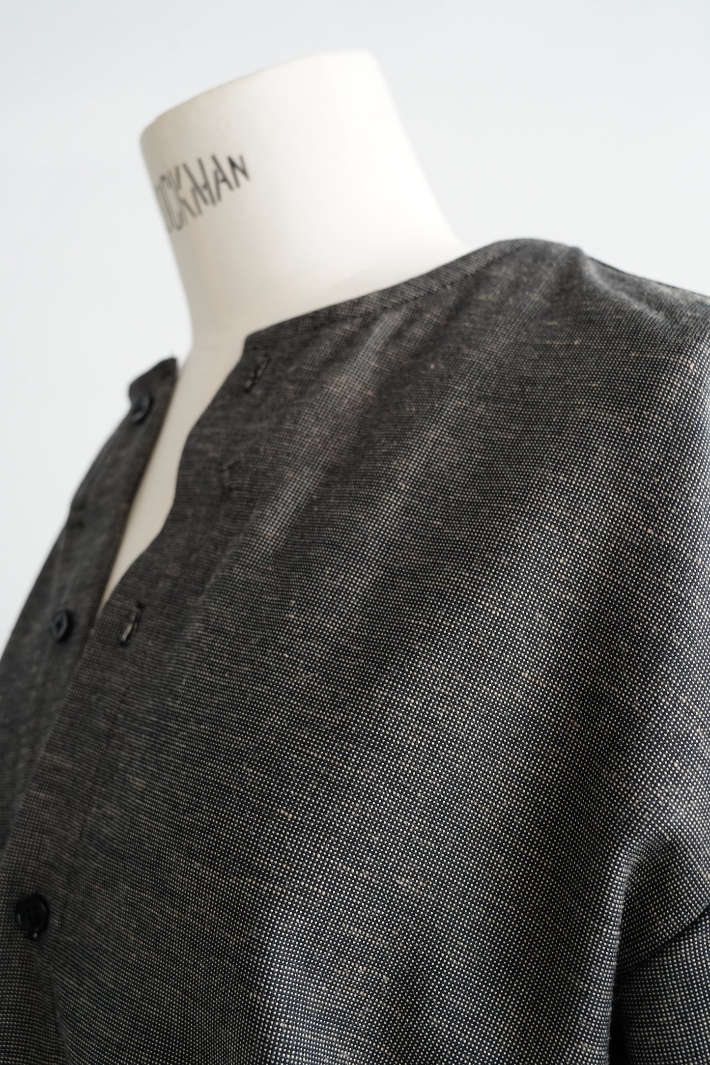 Nocollar Strap Shirts / GRAY -9月20−25日発送-