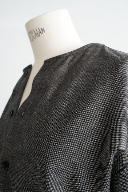 Nocollar Strap Shirts / GRAY -9月20−25日発送-