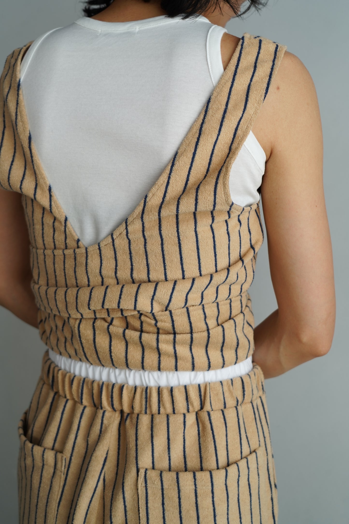 THE PILE WRAP TOP / BEIGE