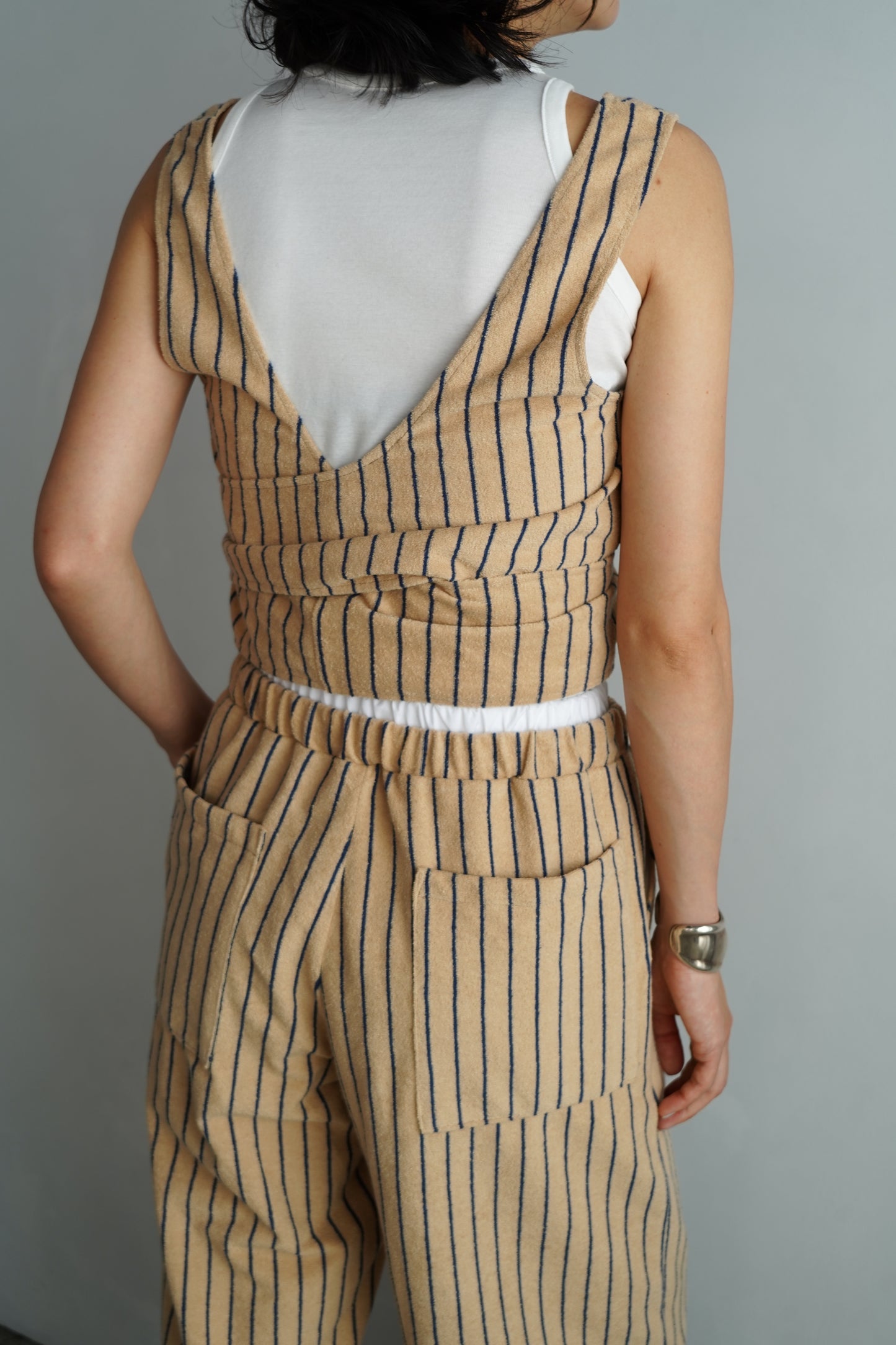 THE PILE WRAP TOP / BEIGE
