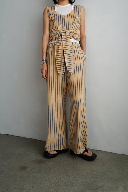 THE PILE WRAP TOP / BEIGE