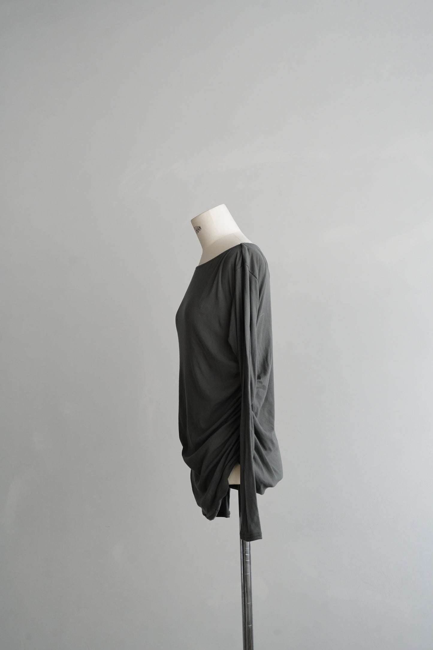 Shirring Pullover / GRAY