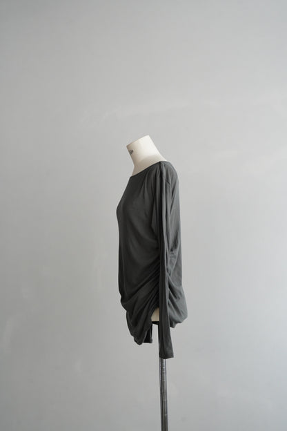 Shirring Pullover / GRAY