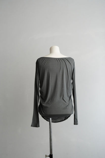 Shirring Pullover / GRAY