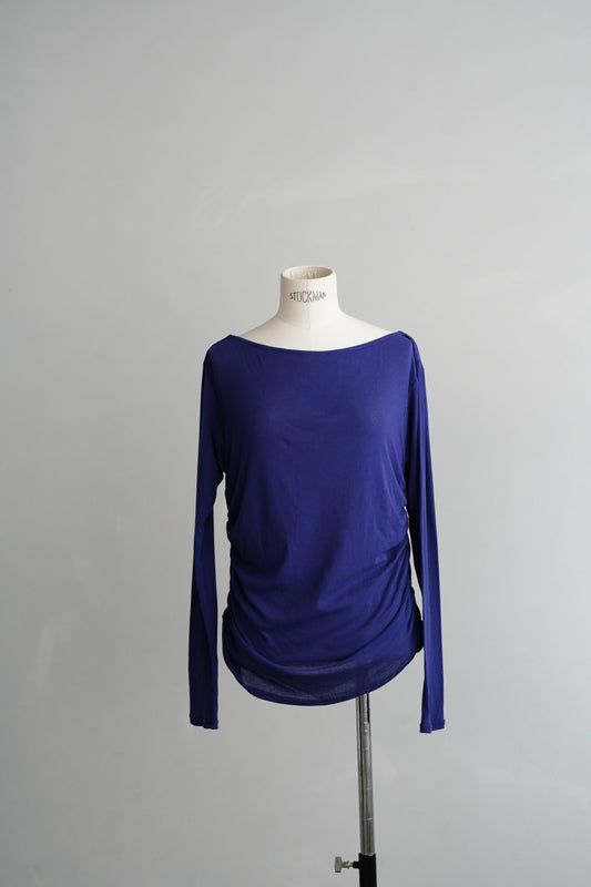 Shirring Pullover / PURPLE