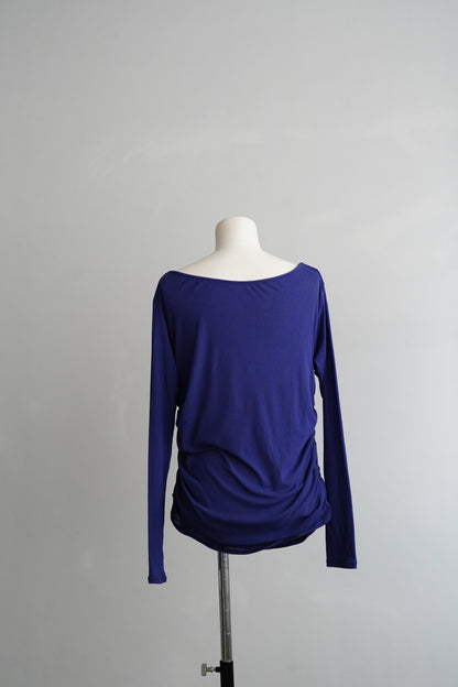 Shirring Pullover / PURPLE