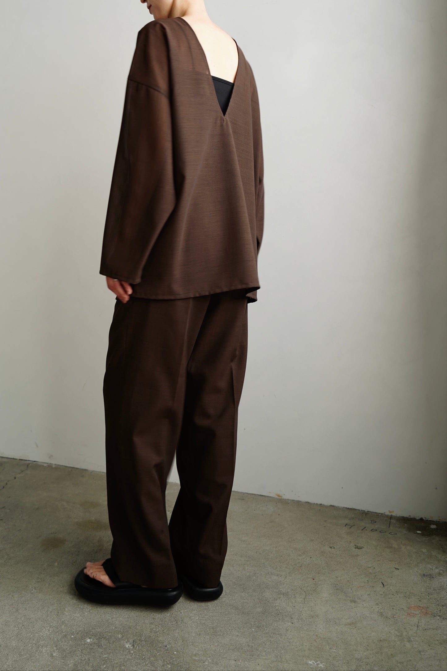 【SAMPLE SALE】Voile Tops/BROWN