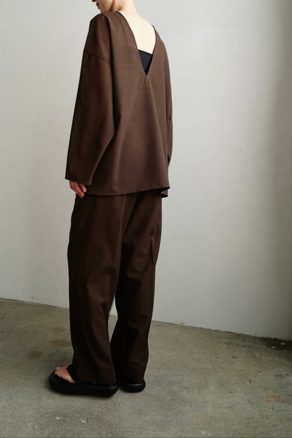 【SAMPLE SALE】Voile Tops/BROWN
