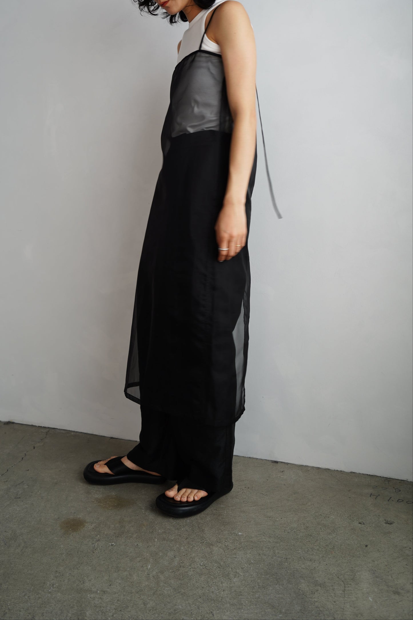 Organdy Cami Onepiece / BLACK