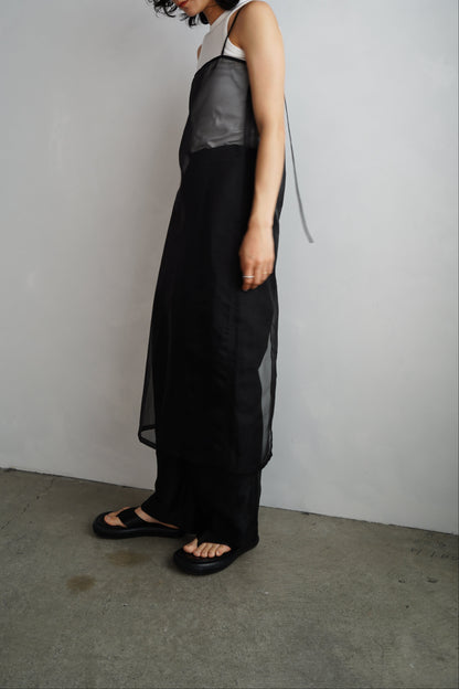 Organdy Cami Onepiece / BLACK
