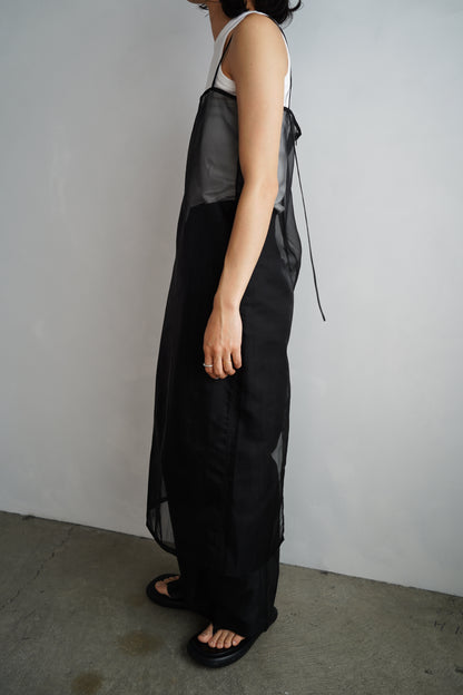 Organdy Cami Onepiece / BLACK