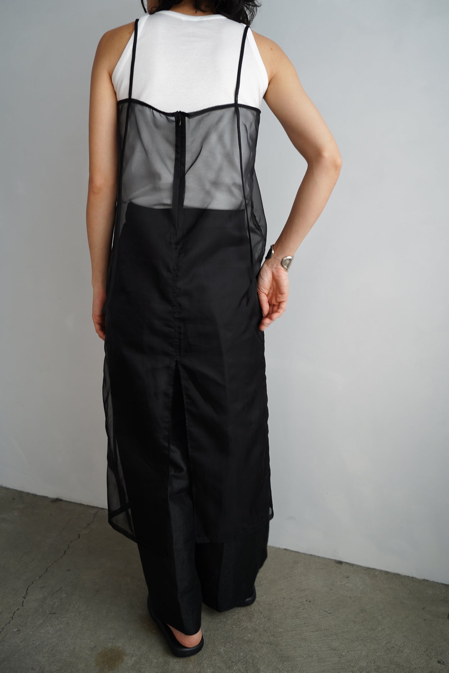 Organdy Cami Onepiece / BLACK