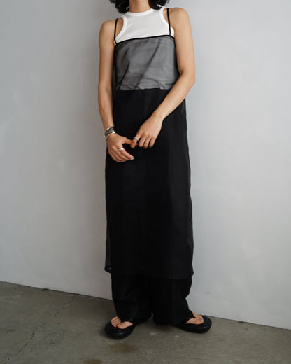 Organdy Cami Onepiece / BLACK