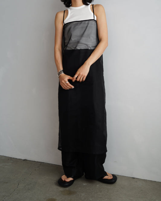 Organdy Cami Onepiece / BLACK