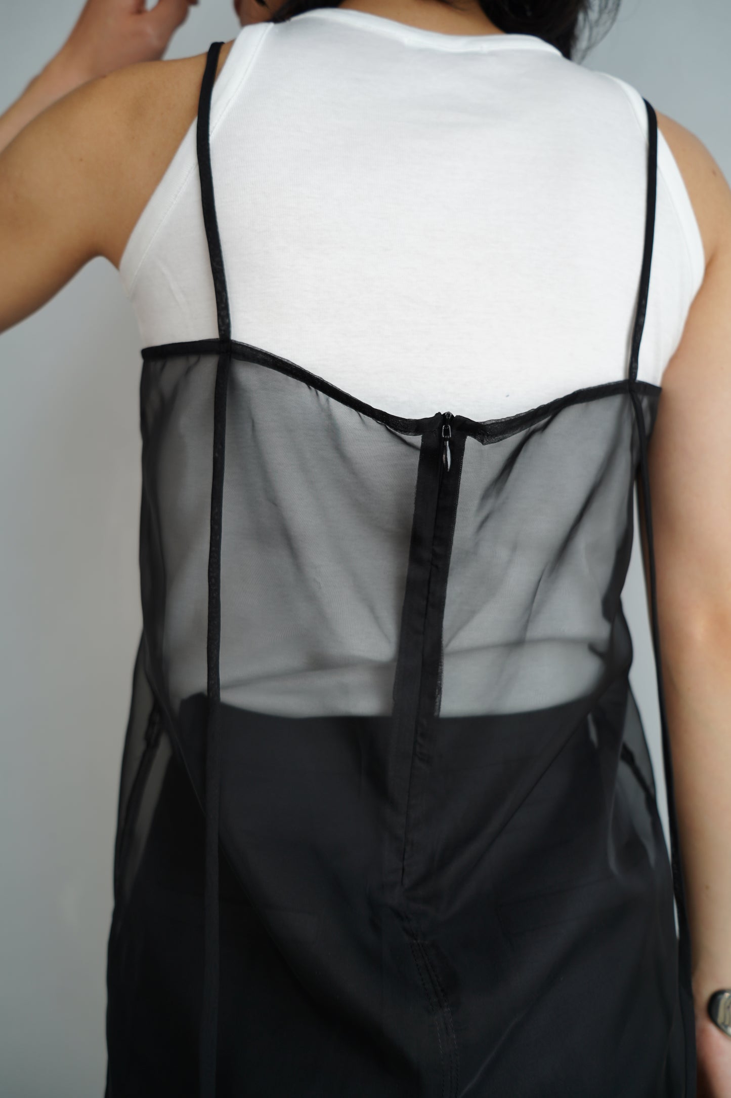 Organdy Cami Onepiece / BLACK