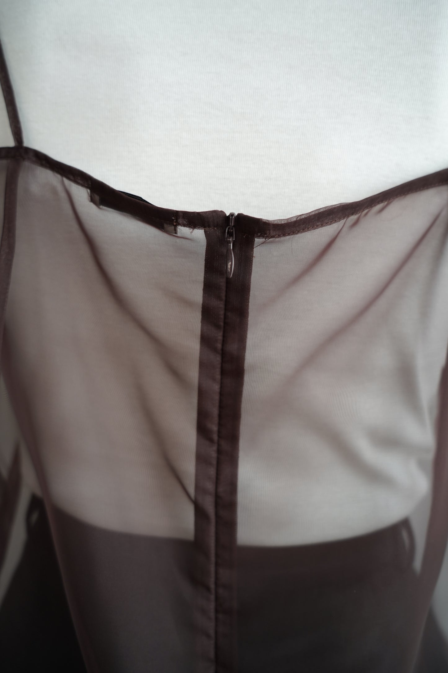 Organdy Cami Onepiece / BROWN