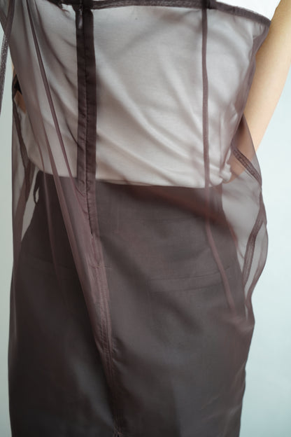 Organdy Cami Onepiece / BROWN