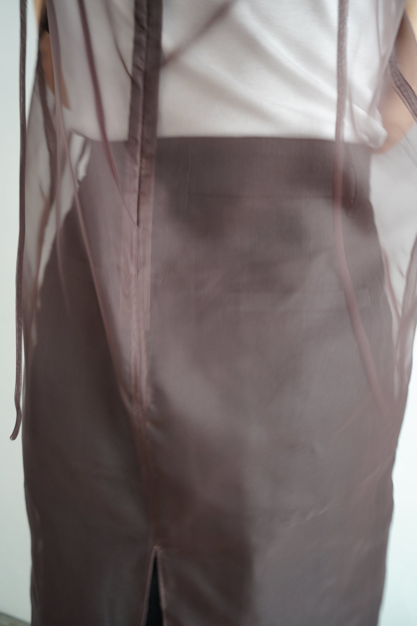 Organdy Cami Onepiece / BROWN