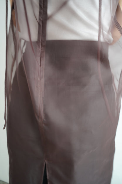 Organdy Cami Onepiece / BROWN