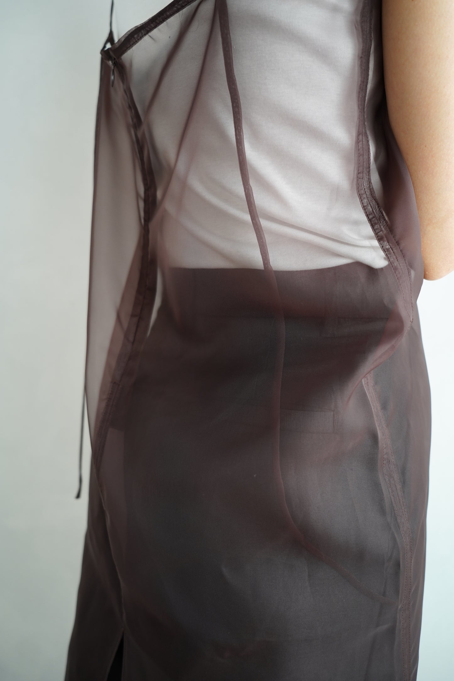 Organdy Cami Onepiece / BROWN