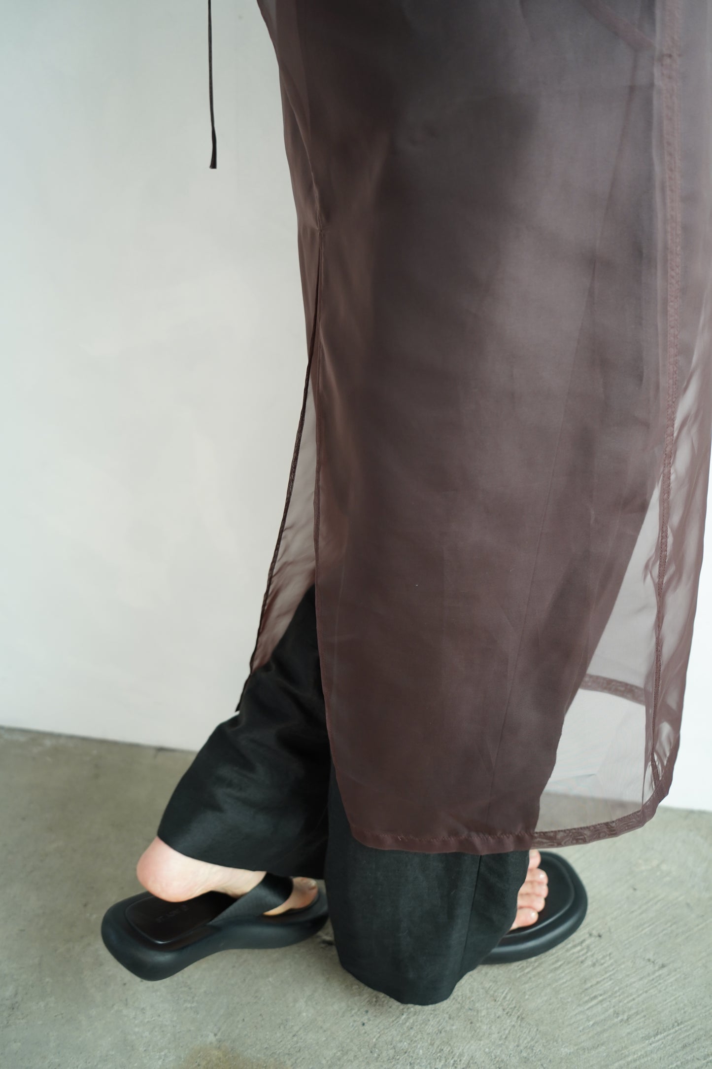 Organdy Cami Onepiece / BROWN
