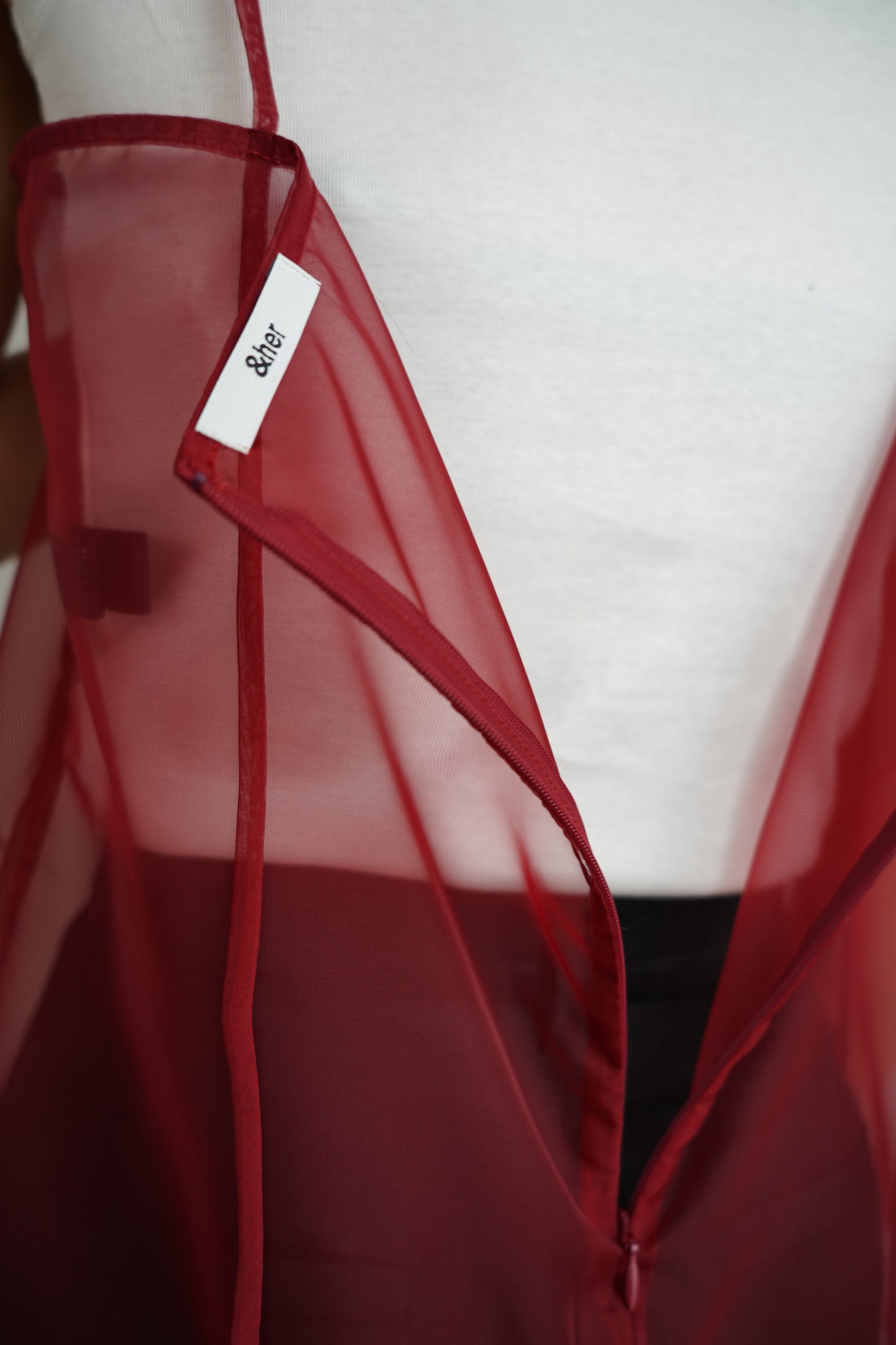 Organdy Cami Onepiece / RED