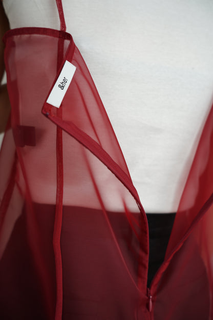 Organdy Cami Onepiece / RED