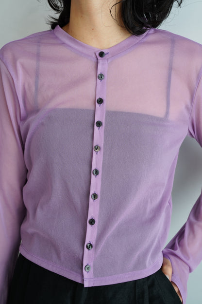 Sheer Cardigan / LAVENDER