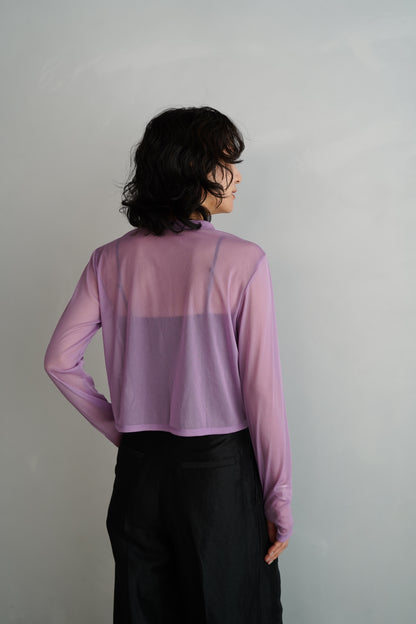 Sheer Cardigan / LAVENDER